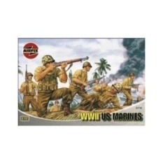Airfix A01716 Perang Dunia II Marinir AS 1: 72 Skala Seri 1 Plastik Angka- INTL