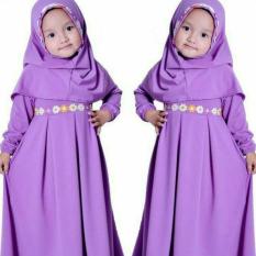 Alin Syari Kid Baju Lebaran Anak Gamis Hijab Maxi Dres Muslim