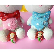 Anting Mermaid Boneka Barbie Giwang Anak Wanita Murah Ori Dior Korea - Cetp2s