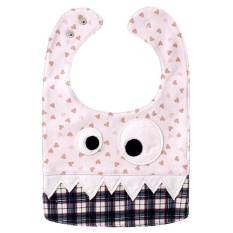 Baby Bibs Pure Cotton Saliva Towel Kids Pinafore Specification:11 pink hearts + coffee lattices - intl