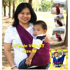 BABY JOSE Premium Q Gendongan Bayi Kaos 'M' PURPLE Violet / GEOS / Gendongan Bayi / Selendang Bayi - PADIE