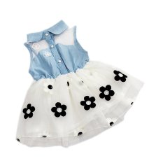 Baju Bayi Perempuan Fashion Musim Panas (Putih)