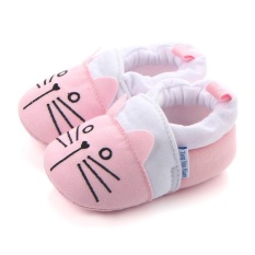 Bayi Gadis Indah Won't Drop Sepatu Lembut Sole Sepatu 0758-Pink