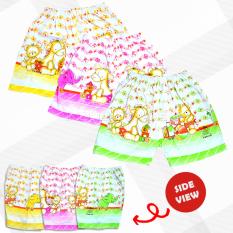 Baby Leon Celana Pendek Bayi 1 SET 3pcs Lucu/ALLSIZE/Umur 6-18 Bulan/UNISEX/Child Short Pants Cotton CLB-33 - RANDOM MOTIF