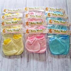 baby moon 24set / 2lusin sarung tangan bayi 3warna