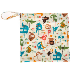Popok Bayi Yang Bisa Dicuci Kering Basah Ritsleting Tas Popok Kain Waterproof C10