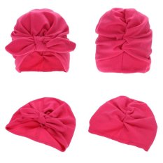 Topi Bayi Katun Soft Simpul Telinga Kelinci Topi Kupluk Merenggang-Internasional