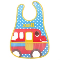 Baby Stereoscopic Pinafore Waterproof Overclothes Bib Feeding Bundana (Merah)-Intl
