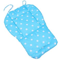 Kursi Kereta Dorong Bayi Sewa Bantal Bintik Lembut dan Bantalan Kursi Yang Dicetak Tebal (Biru)