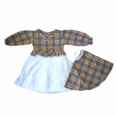 Baby Talk - Gamis Cubic Brokat Gamis Korea - Dress Muslim Ala Korea Untuk Bayi dan Anak - Dress Bayi Dress Muslim Dress Anak Baju Muslim Gamis Bayi