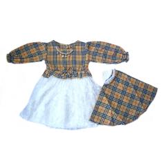 Baby Talk - Gamis Cubic Brokat Gamis Korea - Dress Muslim Ala Korea Untuk Bayi dan Anak - Dress Bayi Dress Muslim Dress Anak Baju Muslim Gamis Bayi