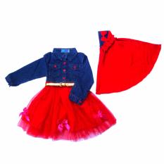 Baby Talk - Gamis Pita Jeans - Dress Muslim Ala Korea Untuk Bayi dan Anak - Dress Bayi Dress Muslim Dress Anak Baju Muslim Gamis Bayi