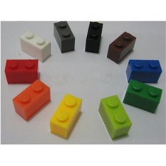 Mainan Bayi 12 Warna 120 Pcs Batu Bata 1mm * 2mm DIY Enlighten Block Kompatibel dengan International Batu Bata Merakit Bata Blok Mainan-Intl