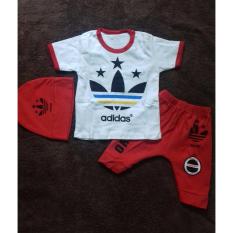 Babybee Setelan Pakaian Anak Laki Laki + Topi