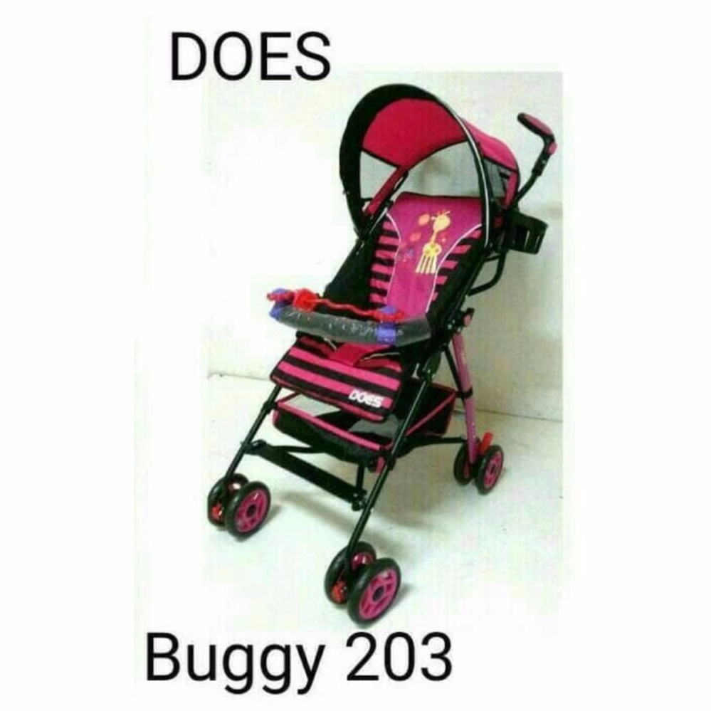 Babydoes DS-203H - Buggy Baby Stroller / Kereta Dorong Bayi - Merah