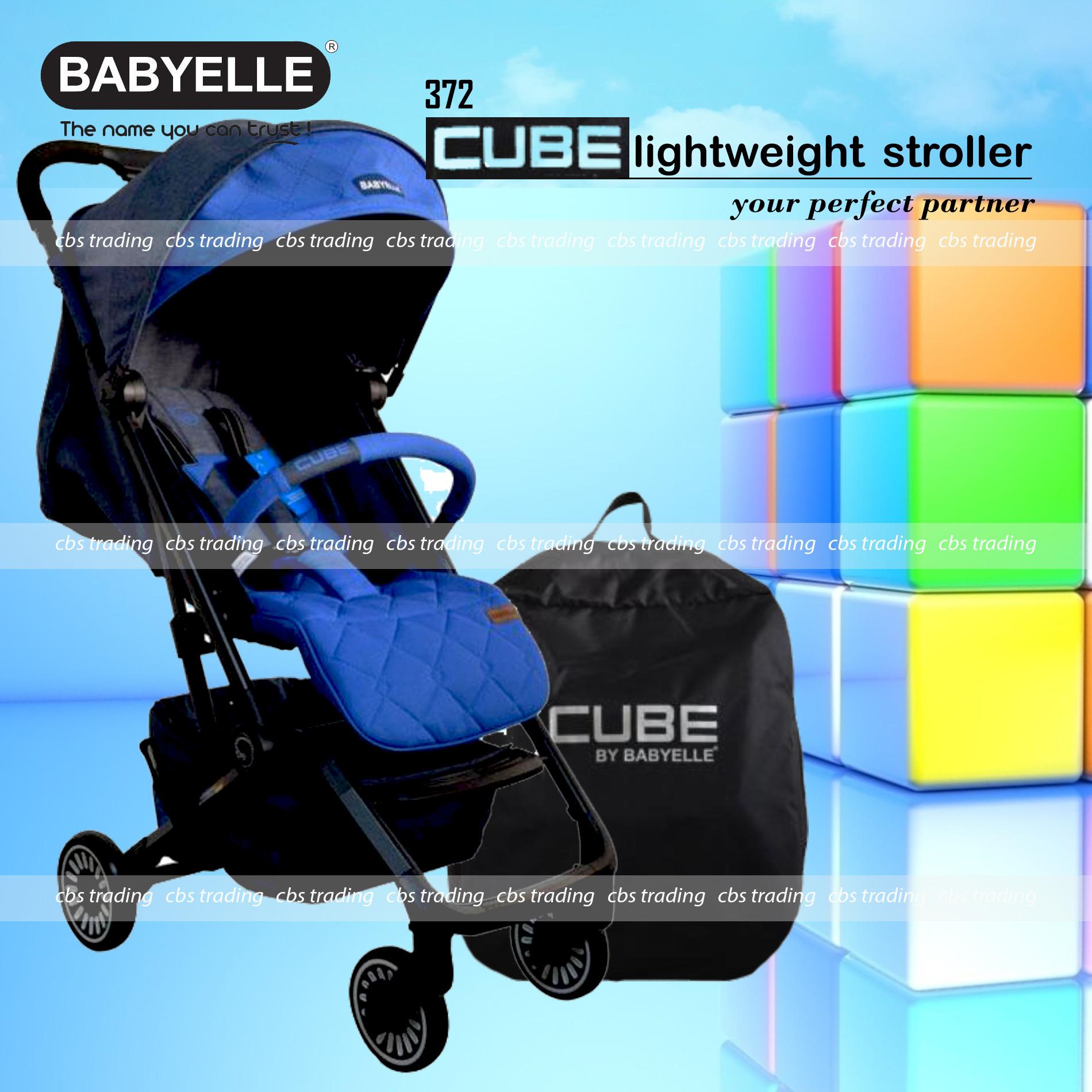 Babyelle Baby Stroller S372 Cube Lightweight Travelmate - Kereta Dorong Bayi - Biru