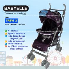 Babyelle Trevi 2 Deluxe Baby Stroller S-501- Kereta Dorong Bayi - Ungu