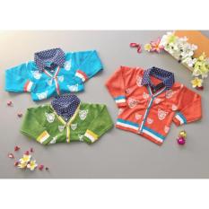 Babyfit ASAHI WOLF Print Knitting Rajut Baju Sweater Polkadot Animal Kerah Dasi Pita Baju Bayi Anak