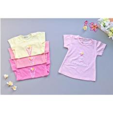 Babyfit BONO ICE CREAM Pompom 3D Bola Baju Cantik Es Krim Baju Impor Bayi Anak Murah