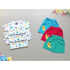 Babyfit Setelan Dino Baju Bayi Anak Baby Boy Bahan Katun Impor Casual Playsuit Baju Keren
