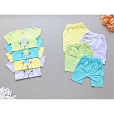 Babyfit Setelan PARTY BEAR Cute Baju Set Bayi Anak Lelaki Laki Cowok Katun Impor Celana Pendek