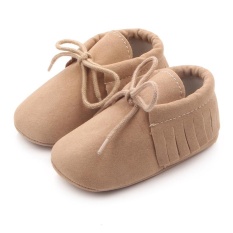 Baby's Spring Yang Baru Ikatan Simpul Jumbai Sepatu D0711-Khaki