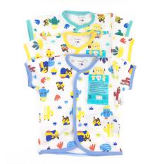 Baju Bayi LIBBY 3pcs baju Lengan pendek MOTIF ( S,M,L )
