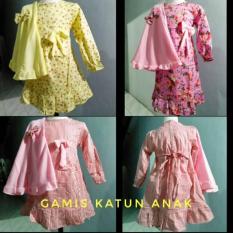 Baju Gamis Katun Anak Plus Jilbab