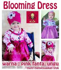 Baju Muslim Anak Usia 1 Tahun- Blooming Dress Lucu