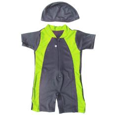 Baju Renang Bayi Unisex dengan Topi