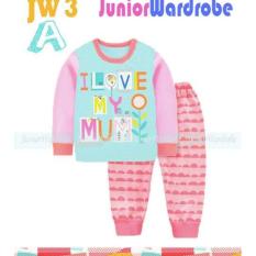 Baju Tidur anak cewe lengan panjang (love mommy)