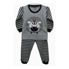 Baju tidur bayi laki laki Gracie motif Cat Grey Usia 6-9 Bulan (Size M)