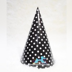 Balonasia 10 pcs Topi Pesta Ulang Tahun Motif Polkadot / Party Hat