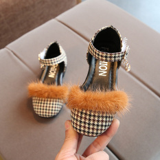 Bayi Gaya Korea dari Ribuan Burung Grid Musim Semi Model Sepatu Baru Anak-Anak Kecil Sepatu