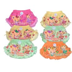 BAYIe - 6 PCS Rok + Celana Bayi Perempuan / Cewek Motif lucu bahan 100% Katun