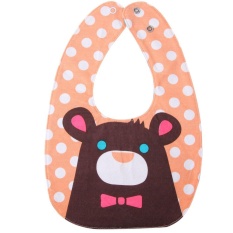 Bear Bayi Perlengkapan Anak-anak Double Side Pinafore Bib Handuk Tahan Air-Intl