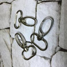 Besi Kait Pengait Tas Nikel Tebal Lebar 25Mm Silver - D3673B - Original Asli