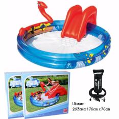 Bestway Kolam Bermain Anak 53033 Viking Play Pool Perosotan Air + Pompa Angin 12
