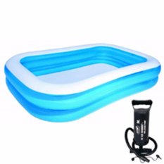 Bestway Kolam Renang Anak dan Keluarga 54005 Dan Pompa Angin - Biru