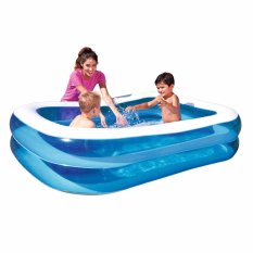 Bestway Rectangular Family Pool 201cm (Biru) Kolam Renang Keluarga 54005
