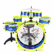 BGC Drum Mainan Anak Big Band Drum SNI - Biru Kuning