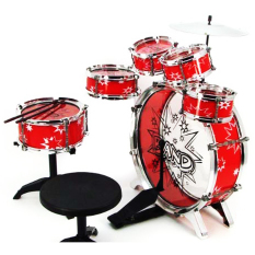 BGC Drum Mainan Anak Big Band Drum SNI - HItam Merah