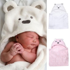 Keluarga Besar: Bayi Perawatan Pribadi Bear Berbentuk Baby Hooded Jubah Mandi Lembut Bayi Baru Lahir Bath Handuk Bungkus Selimut-Intl
