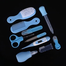 Keluarga Besar: Bayi Perawatan Pribadi Hot 10 Pcs/set Newborn Baby Kids Nail Rambut Perawatan Kesehatan Thermometer Sikat Kit-Intl
