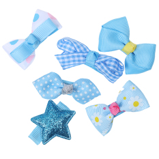 BolehDeals 6 Buah Campuran Pita Jepit Rambut Korea Bandung Photo: “perempuan Aksesoris Rambut Biru