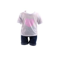 BolehDeals Casual White T-shirt & Jeans Clothes Set For 18 Inch American Girl Doll - intl