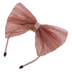 Bolehdeals Lucu Ikatan Simpul Karet Rambut Ikat Kepala Alice Tali untuk 1/6 BJD Sd DZ Luts Boneka Merah Muda-Internasional