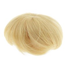 Bolehdeals Emas Rambut Pendek Teguran Sopak untuk 1/8 BJD Sd DZ Luts Boneka Making & Perbaikan-Internasional