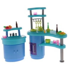 BolehDeals Luxury Plastic Furniture Play Set for Barbie Dolls House Kitchen - intl