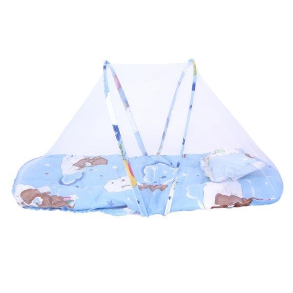 BolehDeals Nyamuk Bayi Bayi Serangga Cradle Bed Net Kelambu Kasur Kanopi Biru-Intl